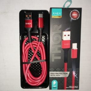 CABLE XAEA THOR USB A TIPO C 1M (CARGA RAPIDA)