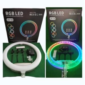 Aro Led RGB 56 cms con tripode de 2.1 mtrs