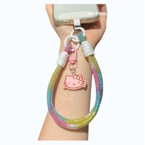 Pulseras Para Celular Hello Kitty con Strass