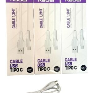 CABLE KABER USB A TIPO C 3.1A (1.2 METROS)