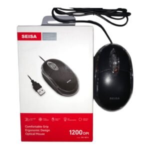 MOUSE OPTICO DE 1200 DPI CON CABLE SEISA MOD.DN-X814