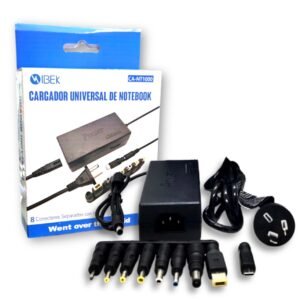 CARGADOR UNIVERSAL PARA NOOTBOOK CON FICHA C IBEK MOD:CA-NT1000