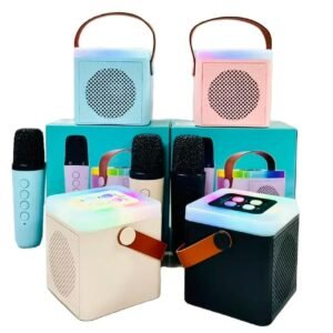 PARLANTE BT +1 MICROFONO INFANTIL  COLORS :ROSA ,BEIGE,AZUL