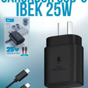 CARGADOR IBEK 25W +CABLE C-C