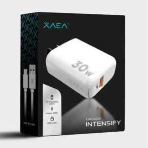 CARGADOR XAEA 30W USB +TIPO C CON  CABLE TIPO C
