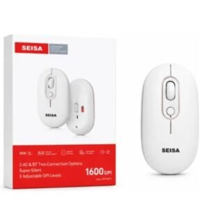 MOUSE BT Y INALAMBRICO SEISA 2.4G ,RECARGABLE ,COLORS :ROSA,BLANCO .VERDES Y CELESTE