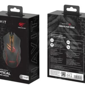 MOUSE GAMER HAVIT CON CABLE Y LUZ .